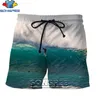 Mäns shorts Sonspee Fashion Ocean Surfing Series 3D Printing Men Summer Creative Harajuku Hip Hop Personality Casual Beach