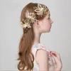 Hair Accessories Children Butterfly Headband Princess Girl Tiara Lace Pin Decoration Bridesmaid Wedding Headdress Kids 231019