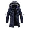 Men's Down Parkas Hommes épais polaire hiver veste mode fourrure à capuche chaud Cooton Parka mâle solide coton vêtements d'extérieur manteaux coupe-vent grande taille 6XL J231019