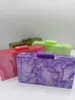 Bolsas de noche Bolsa de cena de acrílico nacarado de color caramelo de mano con espejo en un hombro oblicuo straddle pequeña moda