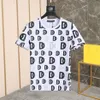 DSQ PHANTOM TURTLE Mens Designer Camiseta Italiano Milan Moda Allover Logo-Print T-shirt Verão Preto Branco T-shirt Masculino Hip Hop 235F