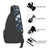 Duffel Bags Navy And White Cherry Blossom Pattern Chest Bag Holiday Polyester Fabric Daily Nice Gift Multi-Style