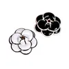 Broches de flores de camelia esmaltados de alta calidad para mujer, dama, boda, ramo de novia, broche, vestidos, alfileres, joyería de moda, regalos de fiesta, 222m