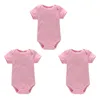 Pagliaccetti Abbigliamento per neonati Born Pagliaccetto Body per neonati Ragazzi Ragazze 100% cotone Tinta unita Maniche corte Tuta Tutina per bambini 231019