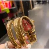 Femmes Bvlgairs luxe diamant montre Seduttori mode Serpenti montre-bracelet montre de créateur de luxe femmes en forme de serpent ovale diamant ensemble simple femmes RAQ H0BL