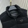 Men's vest designer jacket gilet luxury down woman vest feather filled material coat black white blue pop couple coat