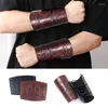 Gants sans doigts punk hommes médiévaux cosplay costumes accessoires braceer brouteur bracez bracelet bracele