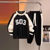 Clothing Sets Baby Boy Girl Clothing Sets Children Pullover Sweatshirts + Cotton Sports Pants 2pc Kids Clothes Boy New Suit 2024 231019