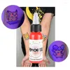 Encres Encres de tatouage, bouteille de 15ml, encre fluorescente professionnelle, pigment de micropigmentation violet clair Uv pour peinture corporelle