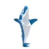 Одеяла Мягкое теплое одеяло «Акула» для взрослых с капюшоном и свободным комбинезоном 231019