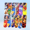 Imprimé en 3D sur un côté Dessin animé Femmes Fille Chaussettes Pom-pom girl Chaussettes longues Filles Animées et impression 3D 118 pouces Bas de sport 17 Co9449470