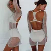 Kobiety seksowne bodycon top sher mini sukienka Wysokiej jakości sukienka seksowna kobiety sukienki szatę femme elbise 220525255n