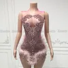 Luxury Rhinestone Mini Prom Dresses Sexig Short Birthday Dress Cocktail Outfits Party Downs Vestidos de Graduacion Homecoming Wear