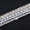 Joias finas hip hop s925 prata esterlina vvs moissanite diamante cluster gelado corrente de tênis pulseira colar para homens mulheres