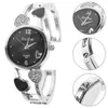 Orologi da polso Orologio con cinturino in diamanti Orologio da polso da donna al quarzo Orologio da donna alla moda Polsino in argento Ragazze da donna Chic Donna in acciaio inossidabile da donna