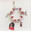 Braccialetti con ciondoli Fatti a mano Lettera greca Sorority Red Detal Elefante Handsign Girl 1913 Bracciale Jewelry302V