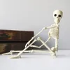 Other Festive Party Supplies Halloween Movable Skeleton 40cm Fake Human Skull Bones Haunted House Horror Props Ornament Home Bar Decorations 231019