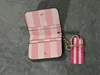 Evening Bags Pink Signature Card Holder Case Keychain Wallet Coin Purse 231019