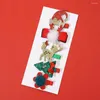 Hair Accessories 5Pcs Christmas Decoration Clips Tree And Satan Hat Pins Bow For Baby Girl Children's Headdress