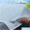 شتاء الثلج ER Block Frost Windshield Sunshade Sunsn نصف غطاء محرك السيارة مقاوم للأشعة فوق البنفسجية حماية مسقط المطر