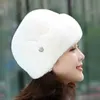 Chapeau de fourrure d'hermine imperméable pour les femmes en hiver, nouveau chapeau de fourrure pour la mode, la chaleur et la tendance du chapeau bandeau, tendance du chapeau haut de forme polyvalent 231015