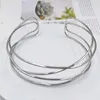 Chokers Punk Gold Silver Color Alloy Torques Choker Halsband för kvinnor Fashion Geometric Collar Dorado Necklace 231019