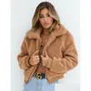 Womens Hoodies Sweatshirts 2021 Winter Fleece Sweatershirt Sherpa Oversized Long Fluffy Autumn Warm Wear Female Overcoat Drop Delive