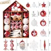 Kerstversiering 70-delig Kerstbal Ornamenten Set Kerstboom Hangende Hangers Thuis 2024 Jaar Geschenken Decoratiebenodigdheden Navidad Noel 231019