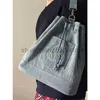 Cross Body Casual Denim String Mini Rugzak Vintage Studenten Bagage Tas Portemonnee Jeans Rugzakken Emmer Tote Bagsstylishhandbagsstore