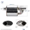 Stainless Steel Single Exhaust Muffler 2.5 Inch 3 3.5 In/Out Tip On Dump Vae Cutout With Wireless Remote Controller Set Drop Deliver