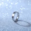 Eén woord Nagelring Designer Charme Sieraden Mode Klassieke sieraden Zes diamanten ringen voor heren en dames Paarsieraden Diamanten Roestvrij stalen ring Kerstcadeau