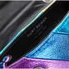 Lüks marka mini Kurt Geiger çantası gökkuşağı çantası lüks Londra çanta tasarımcısı kadın adam çizgiler omuz moda debriyaj tote crossbody sling zinciri flep torbalar hot5