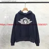 Heren Hoodies Sweatshirts Gewassen Paars Saint Michael ANGEL Hoodie Mannen Vrouwen Beste Kwaliteit Beschadigd Trui Met Capuchon T231019