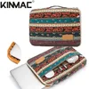 Dizüstü bilgisayar çantaları su geçirmez kinmac evrak çantası dizüstü bilgisayar çantası 12 13 14 15.6 inç Lady Man Kadınlar MacBook Air Pro M1 PC Dropship için Kollu Kılıf 231019