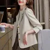 Damenanzüge, formelle Blazer, feminino für Frauen, Arbeitskleidung, professionelle Langarm-OL-Stile, Damen-Herbst-Winter-Jacken, Mantel, Oberbekleidung, Oberteile