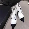 Chaussures habillées en cuir véritable à talons hauts pour femmes, chaussures simples beiges, blanches et noires