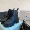 Botas de diseñador Mocasines de cuero brillante color chocolate Zapatillas de deporte Monolith Plus de cuero cepillado Zapatillas de deporte con plataforma Zapato de gamuza Cloudbust Zapatos de papá lujosos botasFDG