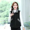 Gilets pour femmes Mode hiver granulaire velours plaid coton gilet gilet topdeux côtés portant une veste chaude épaissie manteau femme