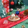 Weihnachtsdekoration, 24 Stück, 8 cm, Weihnachtskugel-Ornament-Set, bemalte Kunststoffe, Weihnachtsbaum-Anhänger, Dekoration, Weihnachtsdekoration, Zubehör 231019