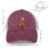 Cappellini da baseball Simpatico cappello da cowboy dorato con doodle Protezione solare UV maschile nel camionista da uomo e da donna