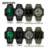 Armbandsur sanda lyxiga militära män digital klocka silikon rem led rörelse alarmläge nedräkning sport män klocka relojes hombre