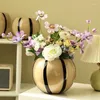 Vazen Europese imitatie snoep glazen vaas ornamenten woonkamer bloemstuk decoratie model Minsu tv-kast