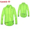 Kurtki rowerowe Santic Men Jackets Jackets Winterproof Skin Płaszcz ochrony przeciwsłoneczny przeciwpklasujący UPF30 Rain Coat M5C07015V 231018