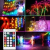 Christmas Decorations LED Fairy Lights USB Powered Smart String Bluetooth Control DIY Color Changing Rainbow for Bedroom Party 231018