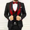 Ternos masculinos 2023 blazer de luxo masculino terno casamento noivo três peças jaqueta calças colete ocasião formal colete elegante traje hombres