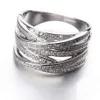 Choucong Cross Jewelry Pierścień zaręczynowy Zestaw Zestaw Zestaw 150pcs Diamond White Gold Wedding Pierścień dla kobiet247Q