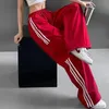 Pantalon Femme S Stripe Patchwork Femmes Cargo Style Américain Mode Streetwear Lâche Large Jambe Y2K Femelle Hip Hop Pantalon de Survêtement 231018