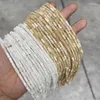 Pierres précieuses en vrac coquille de trochide blanche naturelle perles de tube à vis rondes entretoise 8 4mm perle pour la fabrication de bijoux accessoire de collier de bracelet à bricoler soi-même