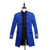 Men's Suits Blazers Mens Vintage Military Tunic Long Jacket Coat Mess Dress Medieval Costume Gothic Men's Suit Jacket Blazers for Party Wedding 231018