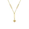 Chokers 2021 Arrival Luxury Charm Elegant Women Gold Plated Stainless Steel Star Tassel Choker Necklace254E